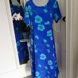 Gloria Vanderbilt vintage vibrant cottagecore, prairiecore floral dress.size M